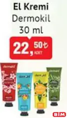 DERMOKİL EL KREMİ 30 ML DERMOKİL EL KREMİ 30 ML